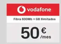 Phone House Vodafone - fibra 600 mb + gb limitados oferta