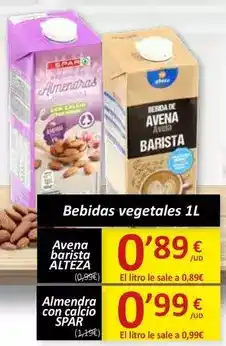 SPAR Spar - bebidas vegetales oferta