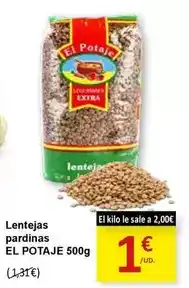 SPAR Lentejas pardinas oferta