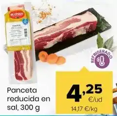 Autoservicios Familia Panceta reducida en sal oferta