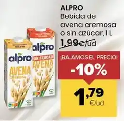 Autoservicios Familia Alpro - bebida de avena cremosa o sin azucar oferta