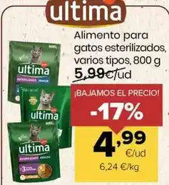 Autoservicios Familia Última - alimento para gatos esterilizados oferta