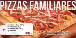 Abordo Pizzas familiares oferta