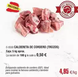 Abordo Ideal - caldereta de cordero oferta
