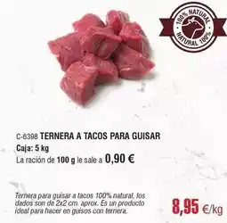 Abordo Ideal - ternera a tacos para guisar oferta