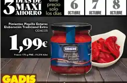Gadis Cidacos - pimientos piquillo enteros tradicional extra oferta