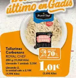 Gadis Chef select - tallarines carbonara oferta