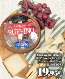 Gadis El pastor - queso do oveja igp leche cruda curado oferta