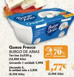Gadis Burgo de arias - queso fresco oferta