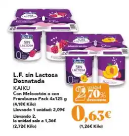 Gadis Kaiku - l.f. sin lactosa desnatada oferta