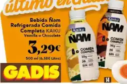 Gadis Kaiku - bobida nam refrigerada comida completa oferta