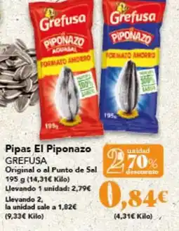 Gadis Grefusa - pipas el piponazo oferta