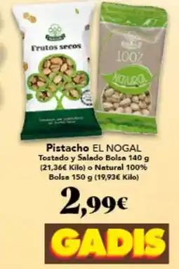 Gadis El nogal - pistacho oferta