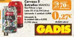 Gadis Mahou - cerveza 5 estrellas oferta