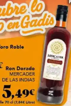 Gadis Toro - ron dorado oferta
