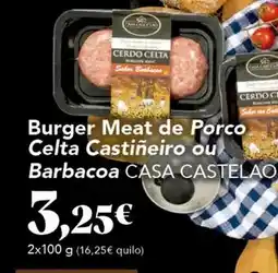 Gadis Leches celta - burger meat de porco oferta