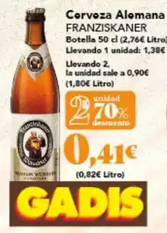 Gadis Franziskaner - cerveza alemana oferta