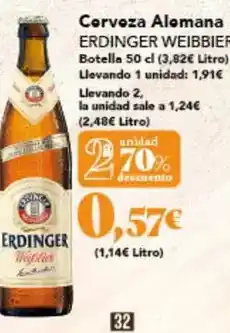 Gadis Erdinger - cerveza alemana oferta