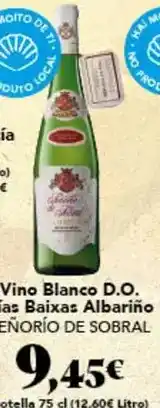 Gadis Señorío de sobral - vino blanco d.o. jas baixas albarino oferta