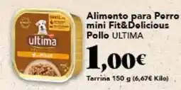 Gadis Última - alimento para perro mini fit&delicious pollo oferta