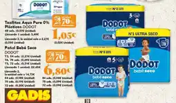 Gadis Dodot - toallitas agua pure 0% plastico oferta