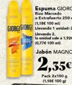 Gadis Giorgi - espuma oferta