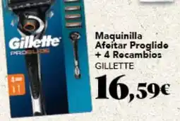 Gadis Gillette - maquinilla afeitar proglide + 4 recambios oferta
