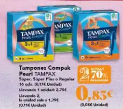 Gadis Tampax - tampones compak pearl oferta