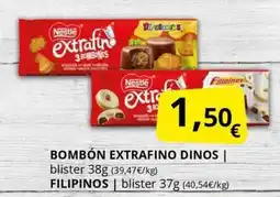 Supermercados MAS NESTLE Bombón extrafino dinos oferta