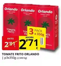 Supermercados MAS ORLANDO Tomate frito oferta