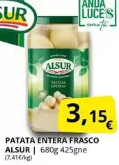 Supermercados MAS ALSUR patata entera frasco oferta