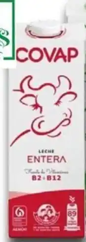 Supermercados MAS COVAP Leche entera oferta