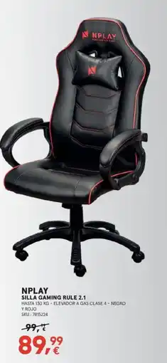 Worten NPLAY Silla gaming rule 2.1 oferta
