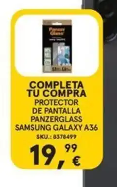 Worten Completa tu compra protector de pantalla panzerglass samsung galaxy a36 oferta