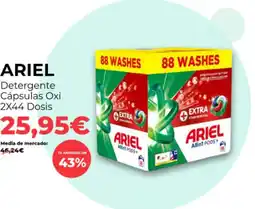 PrimaPrix ARIEL Detergente Cápsulas Oxi 2X44 Dosis oferta