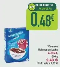 Masymas Alteza - cereales rellenos de leche oferta