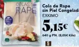 Gadis Exkimo - cola de rape sin piel congelado oferta