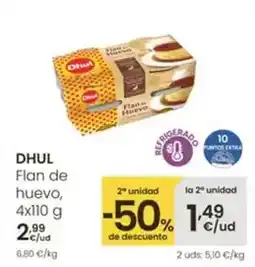 Eroski Dhul - flan de huevo oferta
