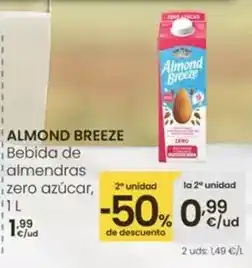 Eroski Almond breeze - bebida de almendras zero azúcar oferta