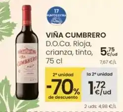Eroski Viña cumbrero - d.o.ca. rioja oferta
