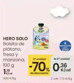 Eroski Hero - solo bolsita de plátano oferta