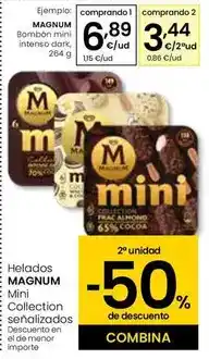Eroski Magnum - bombon mini intenso dark oferta
