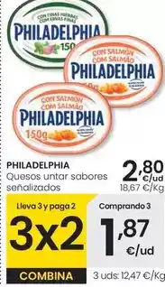 Eroski Philadelphia - quesos untar sabores oferta