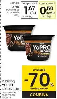 Eroski Yopro - pudding de chocolate oferta