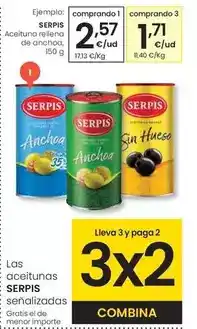 Eroski Serpis - aceituna rellena de anchoa oferta