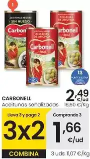 Eroski Carbonell - aceitunas senalizadas oferta