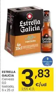 Eroski Estrella galicia - cerveza 0.0 tostada oferta