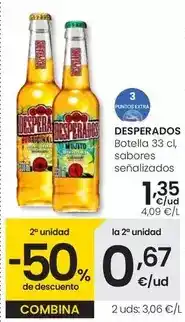 Eroski Desperados - botella 33 cl/ sabores senalizados oferta