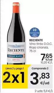 Eroski Reciente - vino tinto d.o.c. rioja crianza oferta