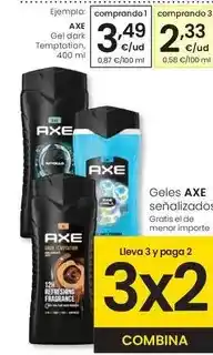 Eroski Axe - gel dark temptation oferta